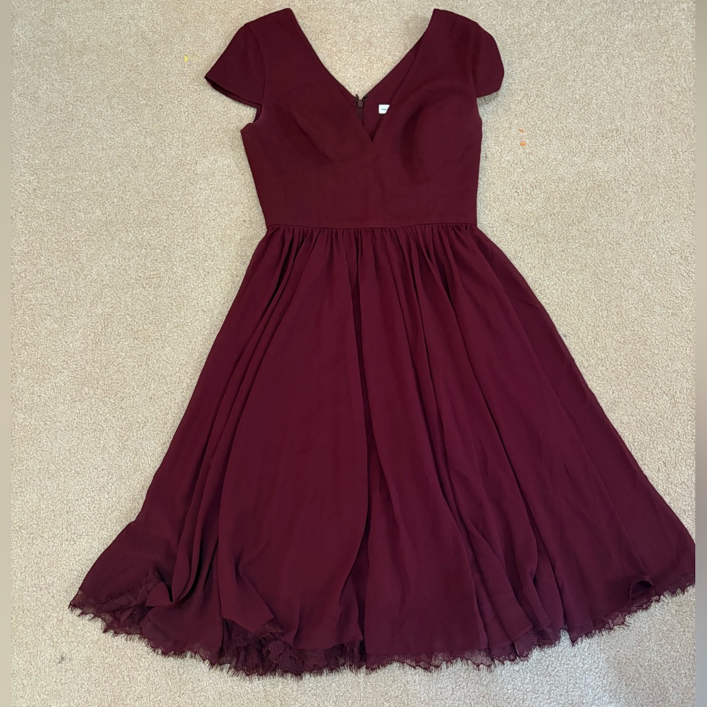 Corey Chiffon Fit & Flare Cocktail Dress- dress the population - Picture 3 of 5